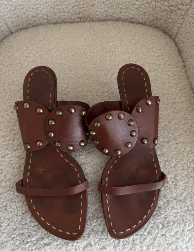 Femme Celine Mules Marron Cuir 40