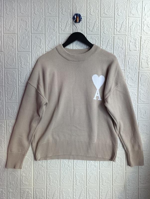 Women AMI Sweater White Cotton M