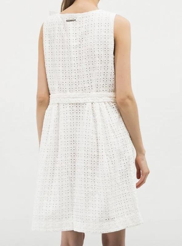 Damen Burberry Kleid Weiß Spitze S