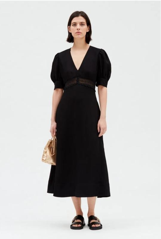 Women Claudie Pierlot Dress Black Viscose M