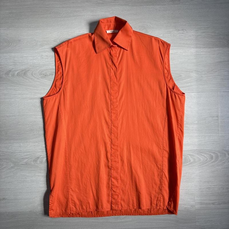 Femme Celine Chemise Orange Coton 36