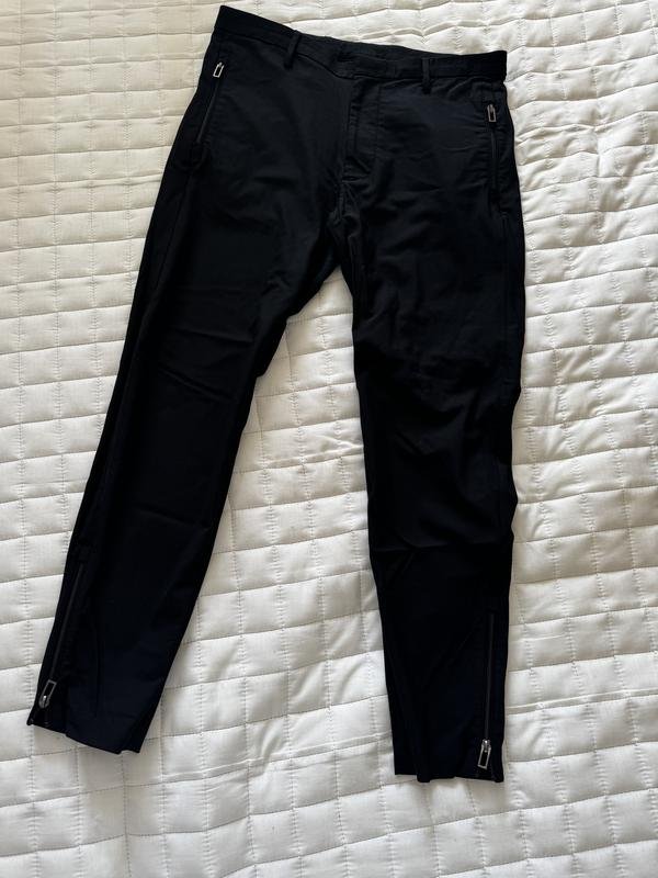 Мужской Armani Exchange Брюки Чёрный Шерсть 48