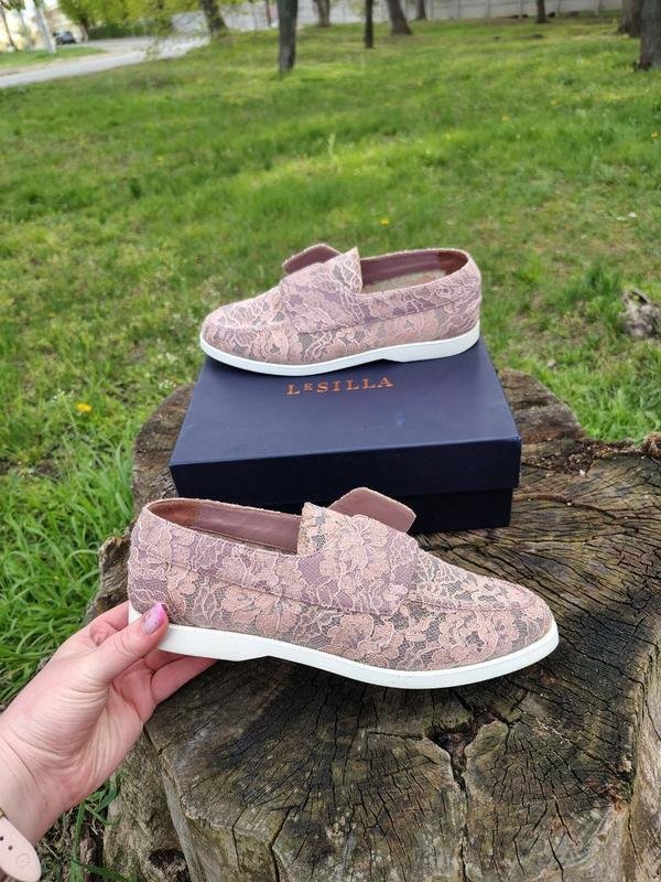 Women Le Silla Loafers Pink Leather 42