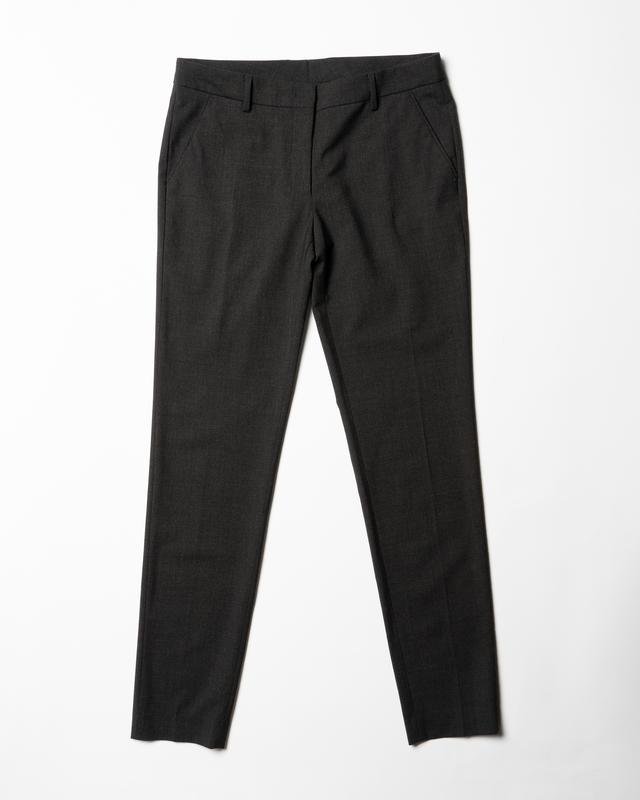 Women Incotex Trousers Grey Wool 44