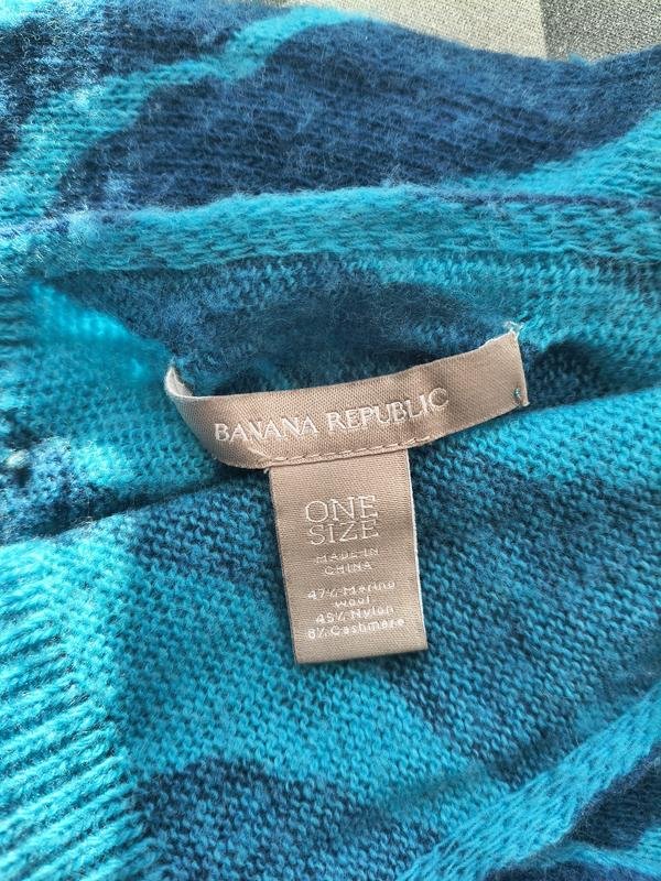 Женский Banana Republic Шарф Бирюзовый Шерсть