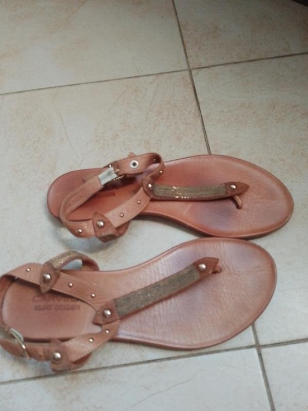 Damen Carvela High Heels Beige Leder 38