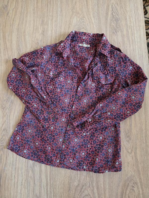 Damen Banana Republic Hemd Marineblau Baumwolle L