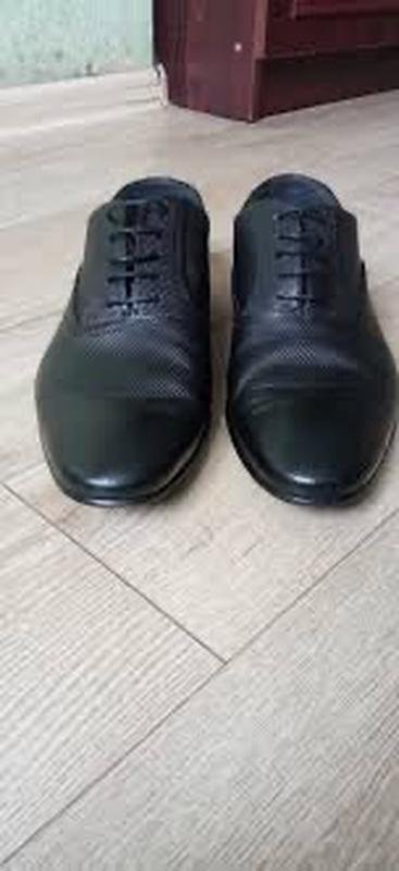 Men Hugo Boss Heels Black Leather 42