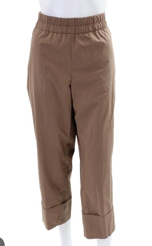 Femme Akris Pantalon Marron Coton M