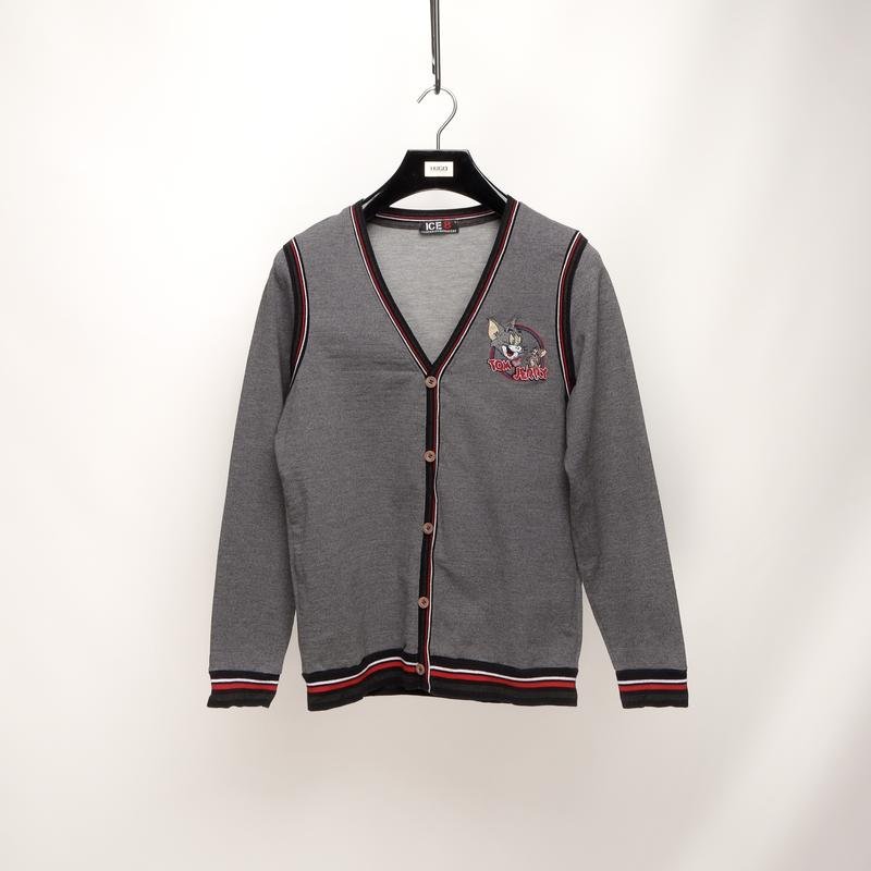 Homme Iceberg Pull Gris Coton M