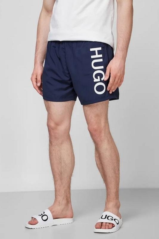 Men Hugo Boss Shorts Navy Polyester S