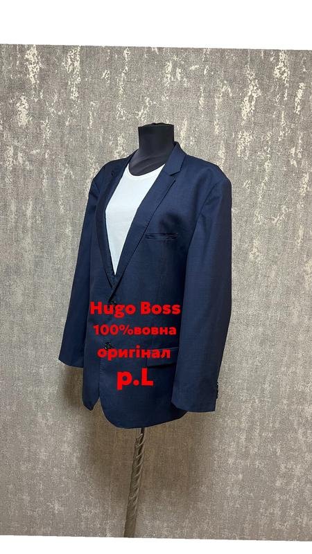 Men Hugo Boss Blazer Navy Wool L