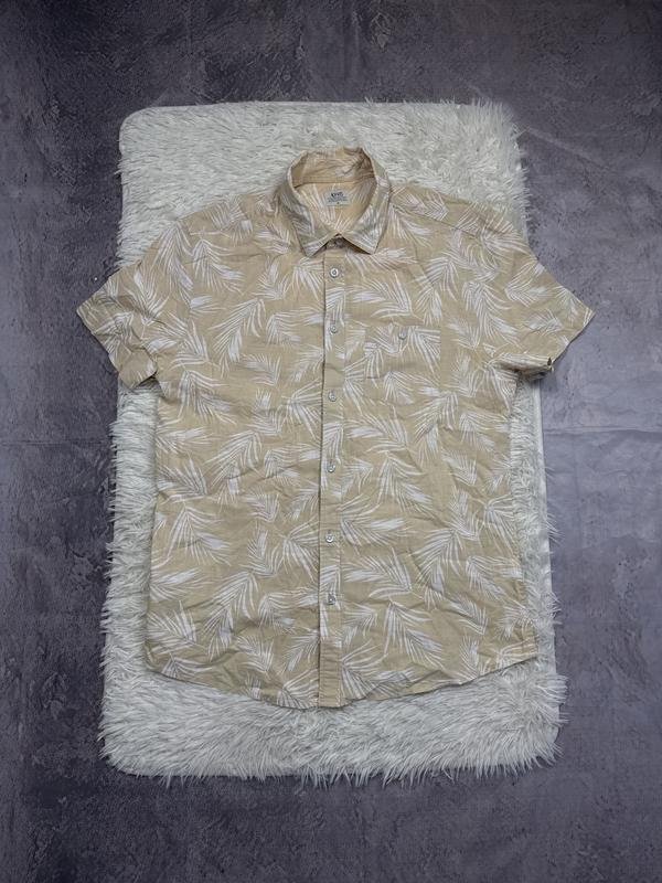Uomo ACW85 Camicia Beige Cotone M
