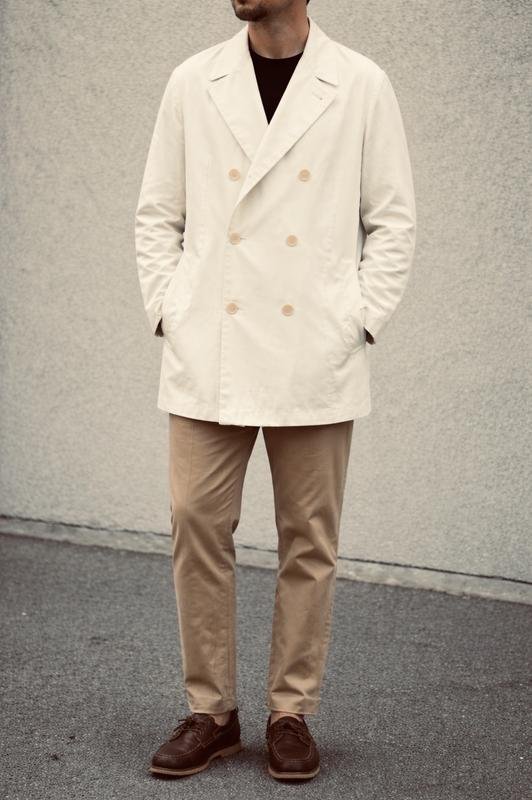Men Hugo Boss Coat Beige Cotton 50