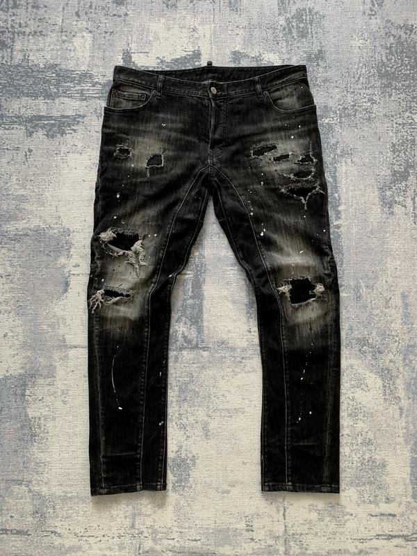 Herren Dsquared² Jeans Schwarz Baumwolle XL