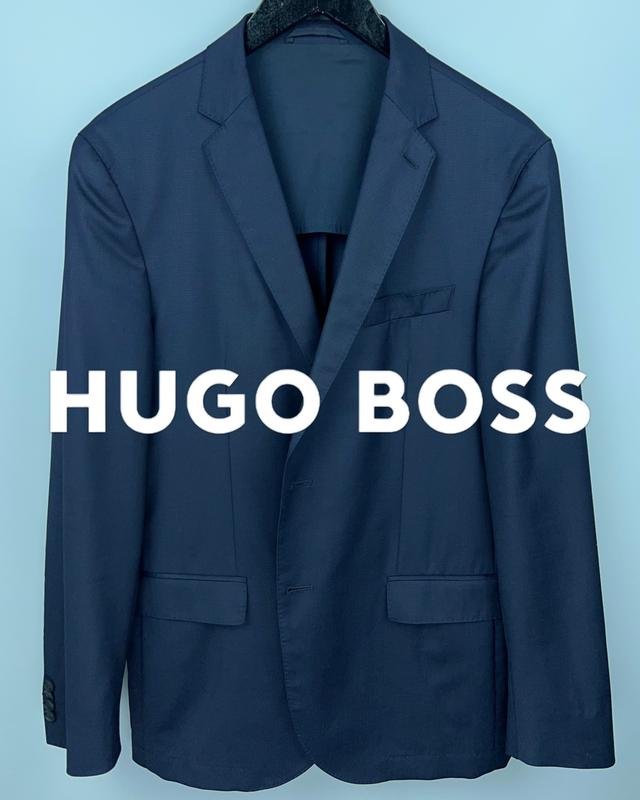 Men Hugo Boss Blazer Navy Wool L
