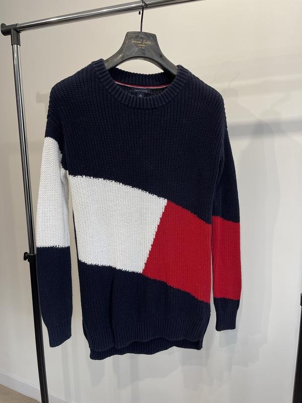Donna Tommy Hilfiger Maglione Blu Navy Cotone S