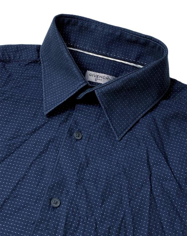 Men Givenchy Shirt Navy Cotton L