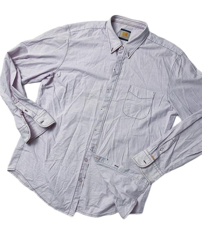 Herren BOSS Orange Hemd Weiß Baumwolle XXL