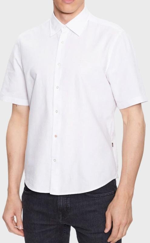 Homme Hugo Boss Chemise Blanche Coton L