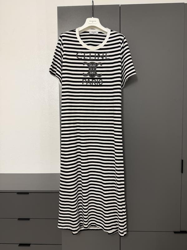 Femme Celine Robe Blanche Coton S