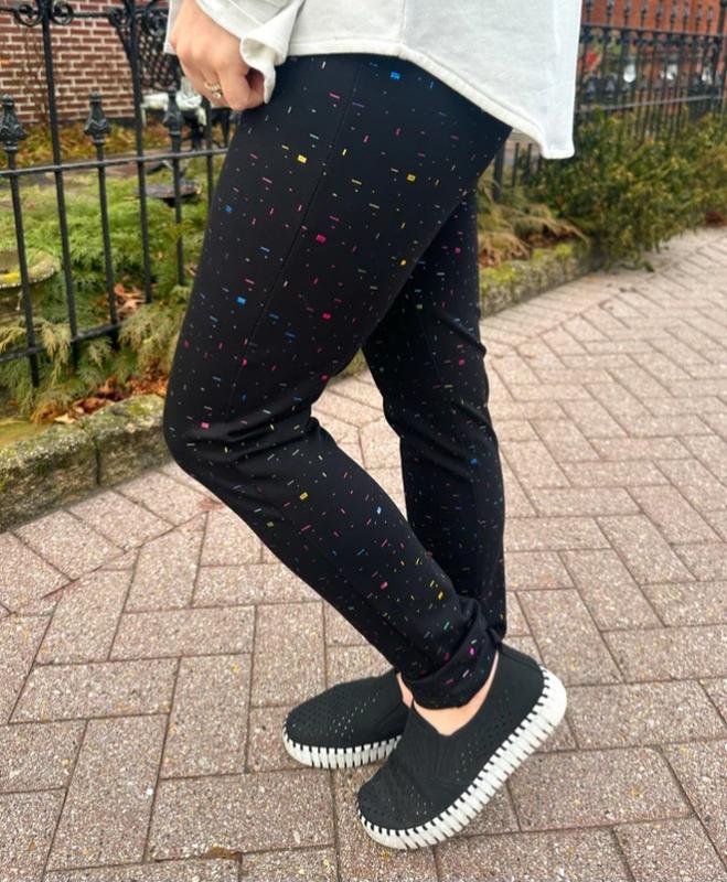 Donna Joseph Ribkoff Leggings Neri Cotone 48