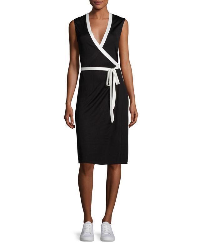 Damen Diane Von Furstenberg Kleid Schwarz Viskose