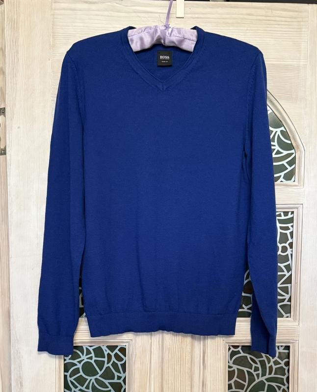 Femme Hugo Boss Pull Bleu Marine Laine M