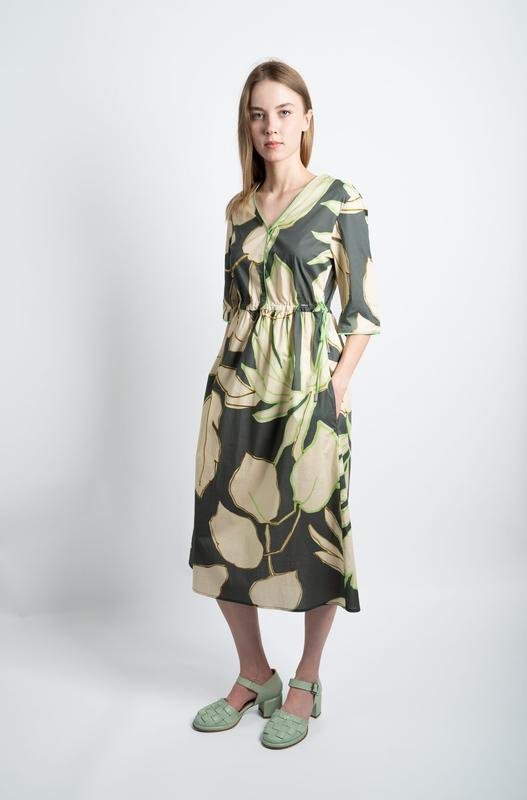 Women Cinque Dress Grey Cotton M