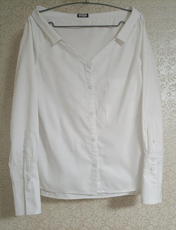 Donna DRYKORN Camicia Bianca Cotone S