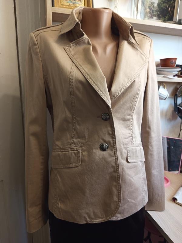 Women BOSS Orange Jacket Beige Cotton 38