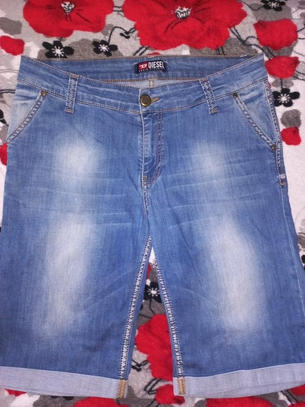Donna Diesel Shorts Blu Navy Denim XL