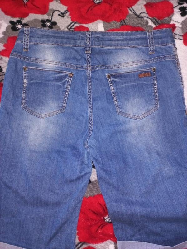 Donna Diesel Shorts Blu Navy Denim XL