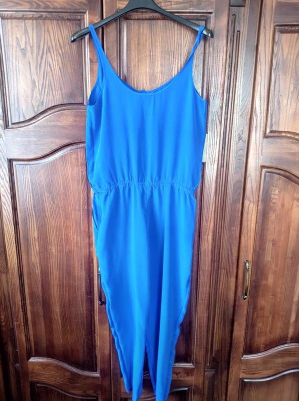 Женский Club Monaco Комбинезон Тёмно-синий Шелк M
