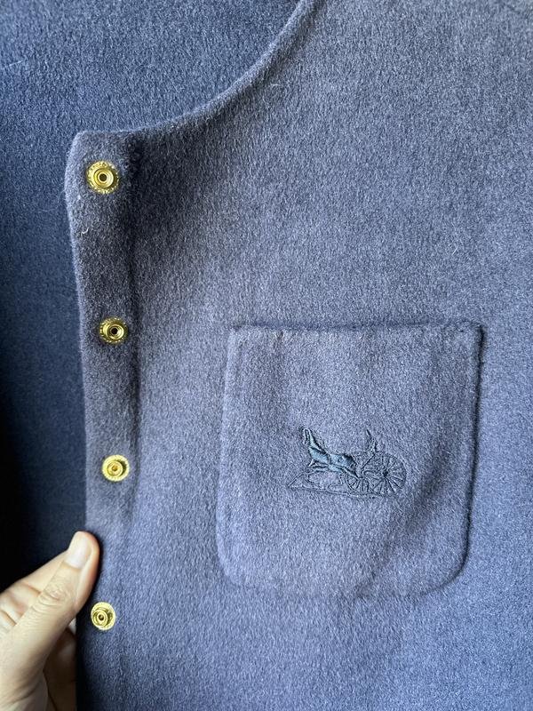 Damen Celine Jacke Marineblau Kaschmir 38