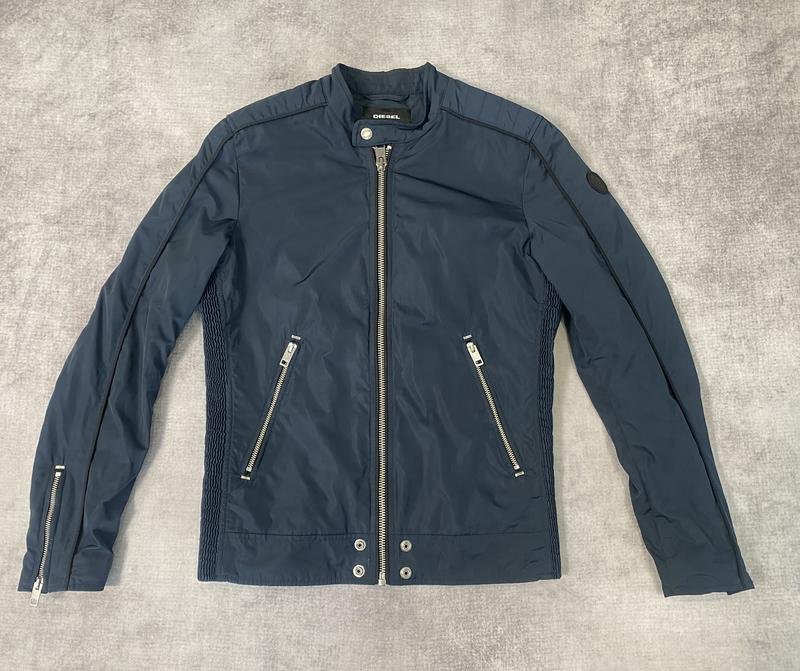 Donna Diesel Giacca Blu Navy Nylon S