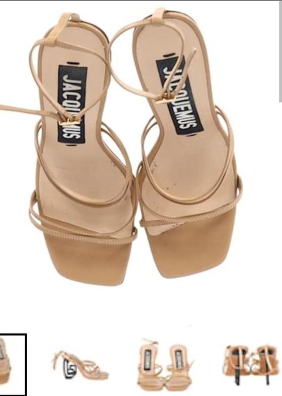Femme Jacquemus Talons Or 37