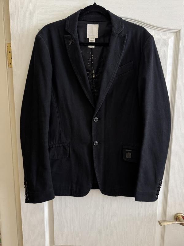 Men Diesel Blazer Black Cotton Wool M