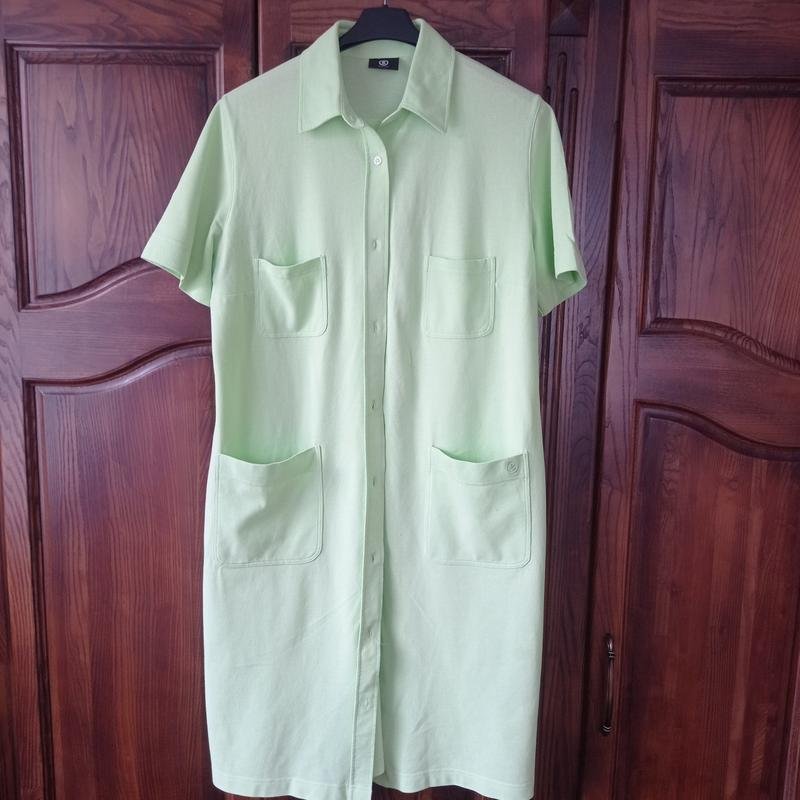 Donna Bogner Abito Verde Cotone 46