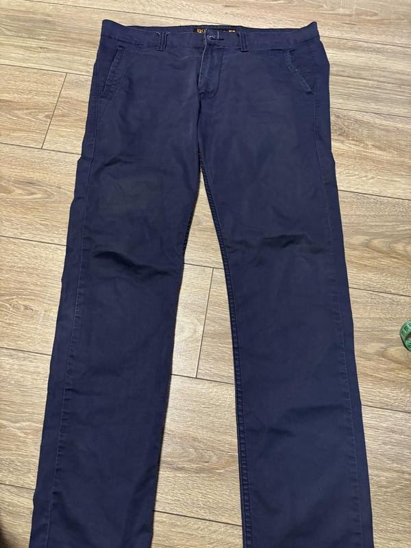 Homme Hugo Boss Pantalon Bleu Marine Tricot L