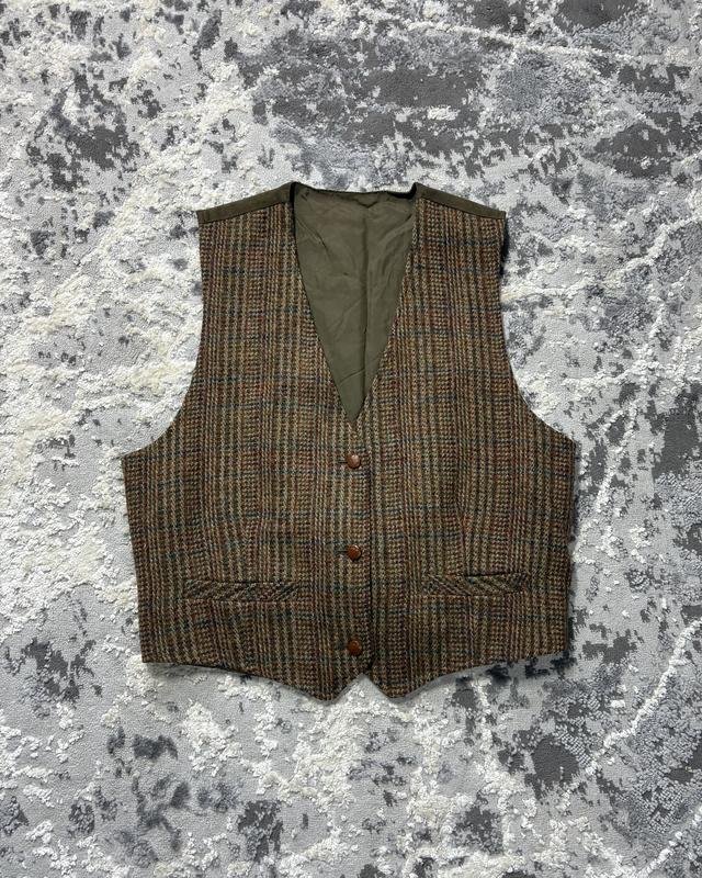 Мужской Harris Tweed Жилет Разноцветный Шерсть S