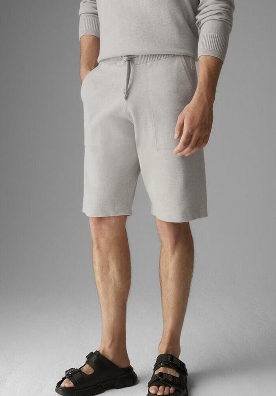 Uomo Bogner Shorts Grigio Cotone 2XL