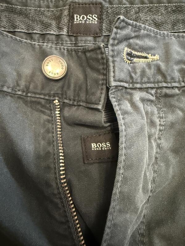 Homme Hugo Boss Pantalon Gris Coton 34