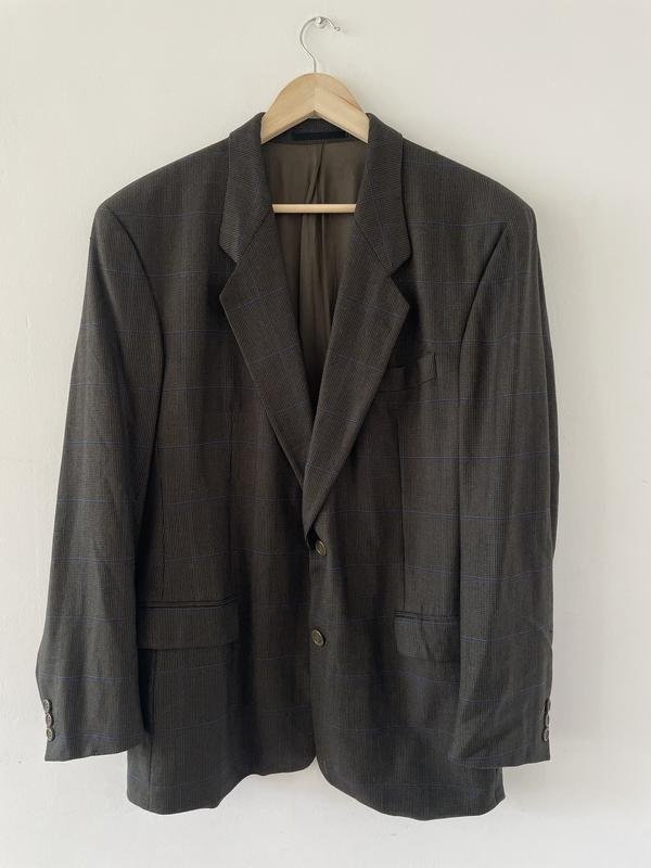Herren Hugo Boss Sakko Khaki Wolle S