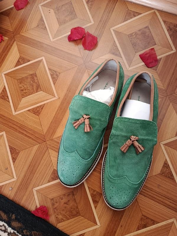 Мужские Gant Туфли Зелёные Замша