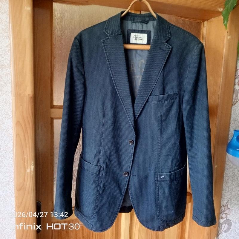Herren Camel Active Sakko Grau Baumwolle 50