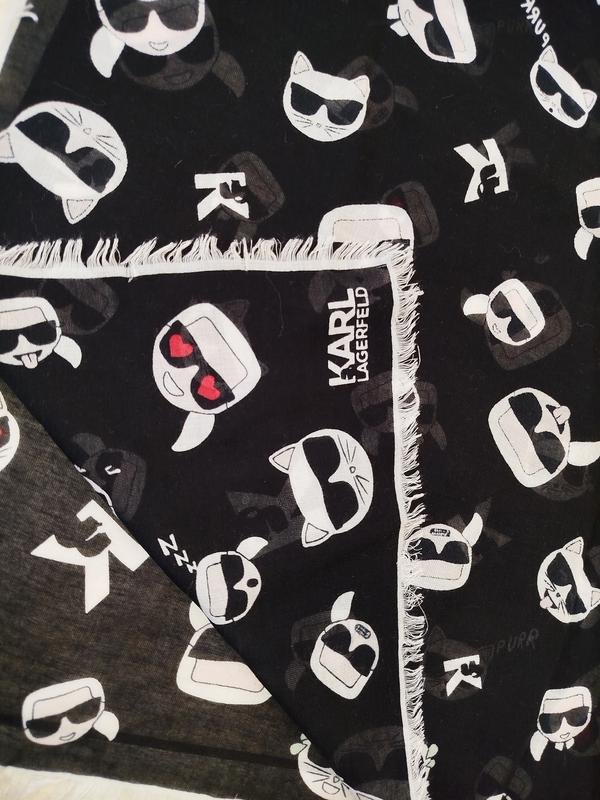 Donna Karl Lagerfeld Sciarpa Nera