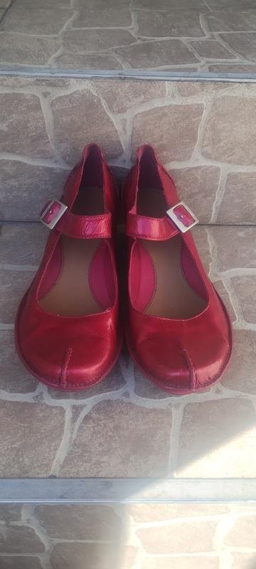 Femme Clarks Talons Rouge Cuir 37
