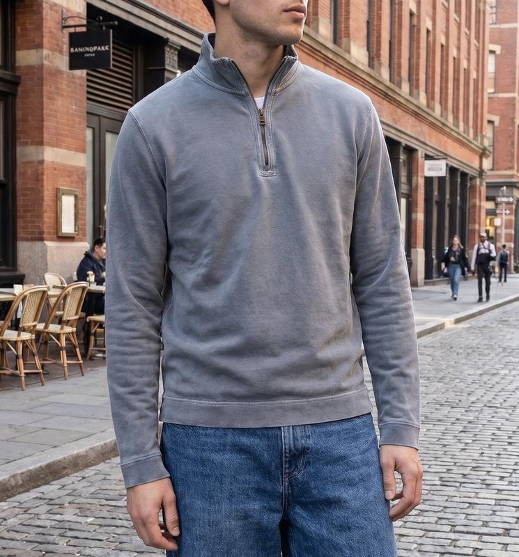 Homme Hugo Boss Sweatshirt Gris Coton S-M