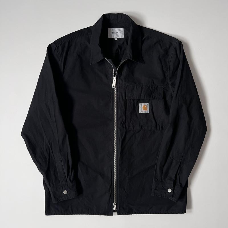 Men Carhartt Jacket Black Cotton L